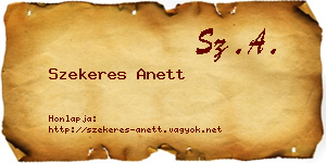 Szekeres Anett névjegykártya